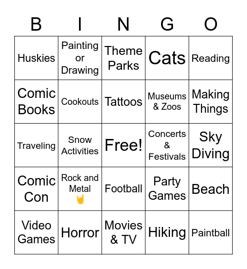D O O L E Y Bingo Card