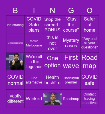 Dan's Road Map Presser Bingo Card