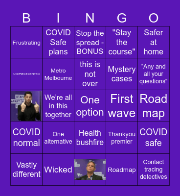 Dan's Road Map Presser Bingo Card