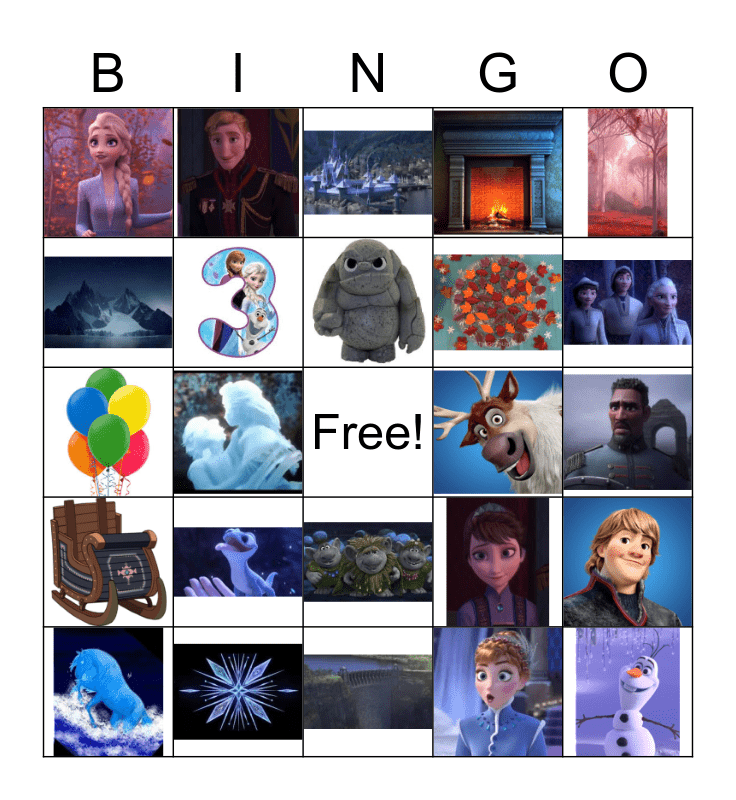 frozen bingo game