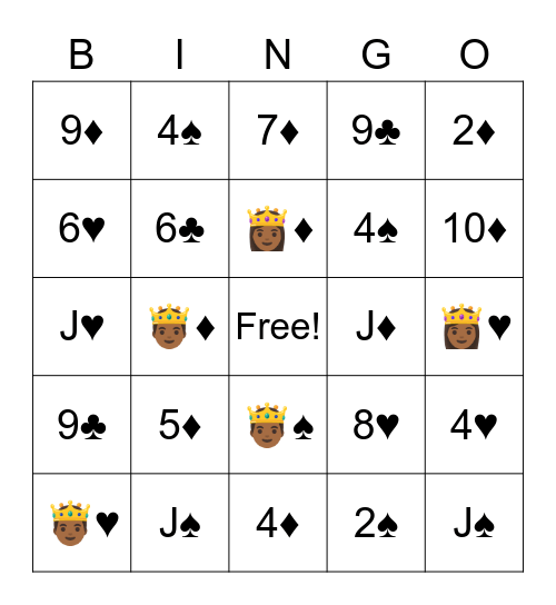 Pokeno Bingo Card