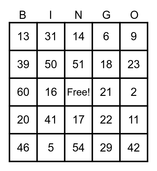 Marietsy's Birthday Bingo Card