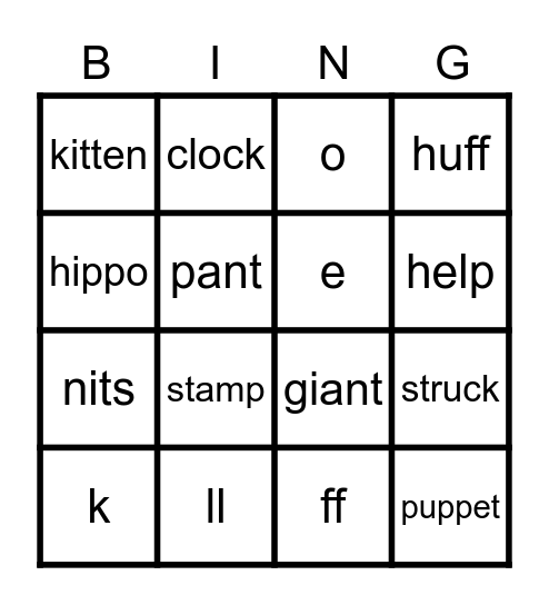 Purple Bingo 1 Bingo Card