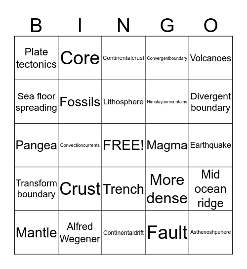 Using Mama!!! Bingo Card