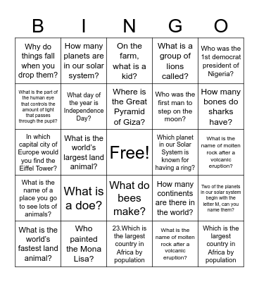 FMDQ-Next Bingo Card