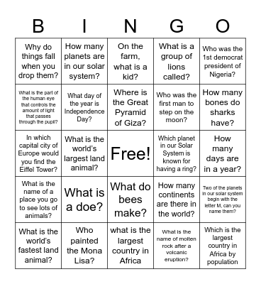 FMDQ-Next Bingo Card
