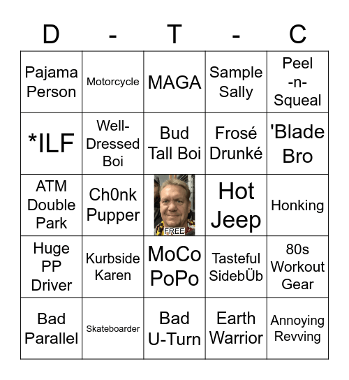 People Peepin' Bingo Card