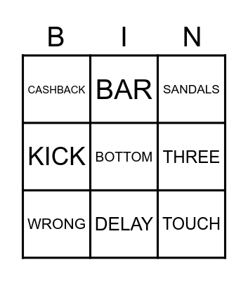 MIKE AND PAT'S TIMEWARP Bingo Card