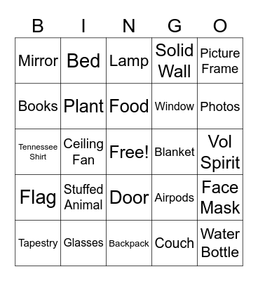 Zoom Bingo Card