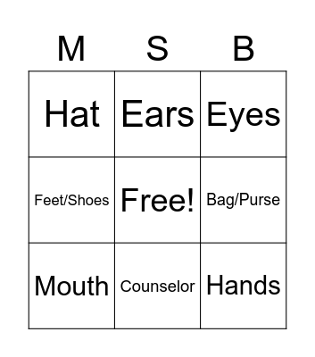 Building a School Counselor Bingo Card