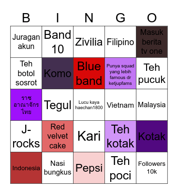 Echannie 🔮 Bingo Card