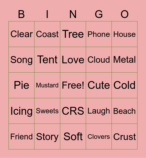 45th Bingo Card