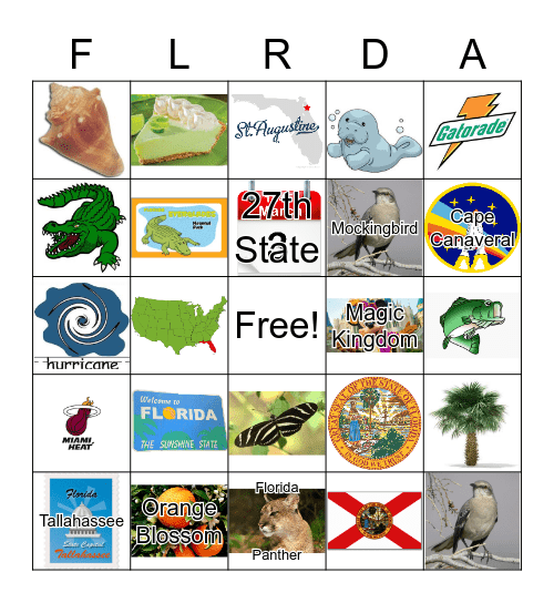 Florida Bingo Card