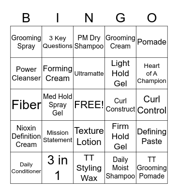 No Sell November Bingo Card