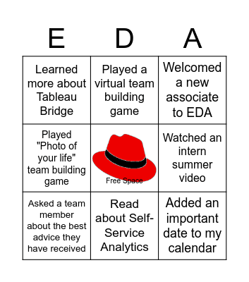 EDA CONNECTOR Bingo Card