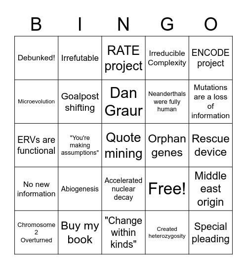 Standing for Truth BINGO Card