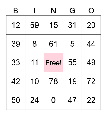 PRINCESS TIONA DAY! Bingo Card
