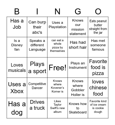 2:10 Bingo Card