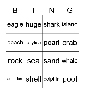 B I N G O Bingo Card