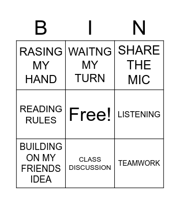 FOUNDATIONAL SKILLS Bingo Card