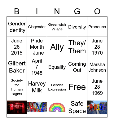 Ally Bingo Card