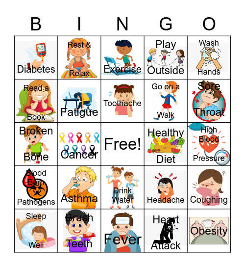 Health Issues and Treatments Bingo Card