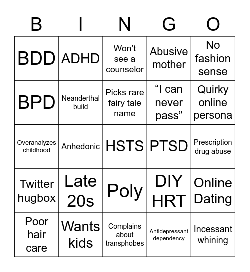 Hon Bingo Card