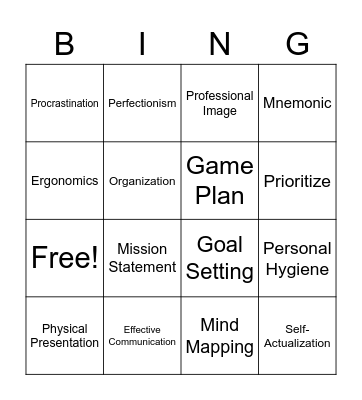 Barber Bingo Card