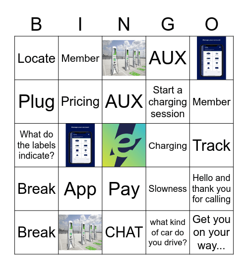 EV Bingo Card