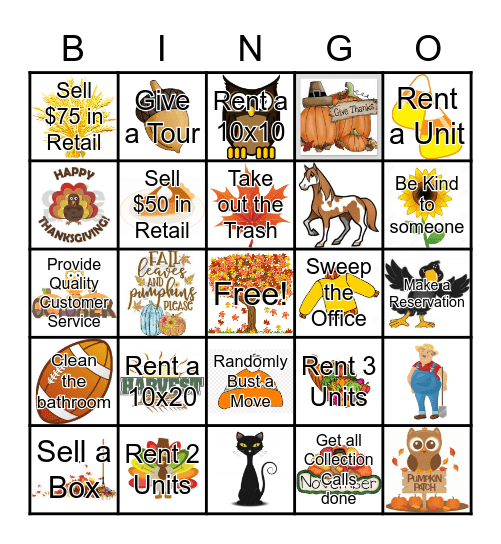 FALL Bingo Card