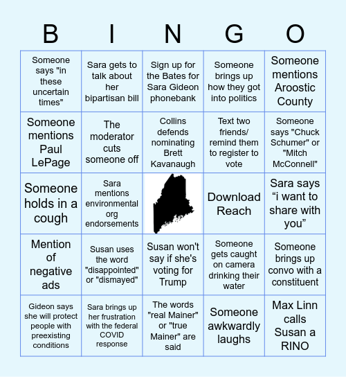 Debate Bingo! Bingo Card