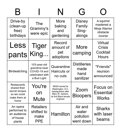 Mid Central Celebration 2020 Good News Bingo! Bingo Card