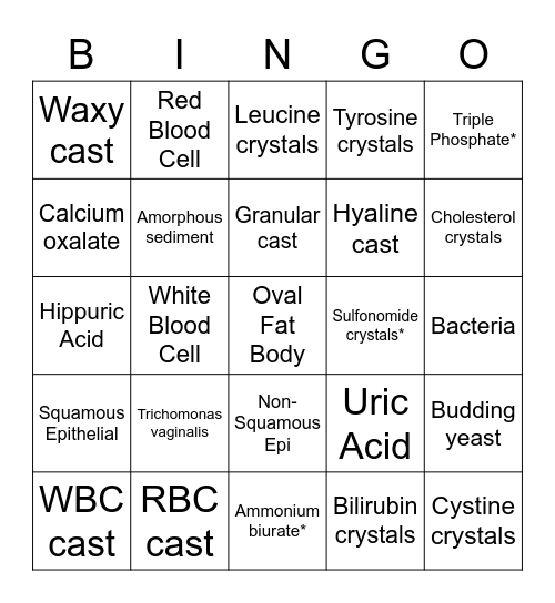 MLT BINGO Card