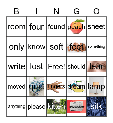 A Bed Full of Cats Bingo Card