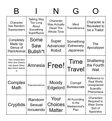 Uchikoshi Game Bingo Card