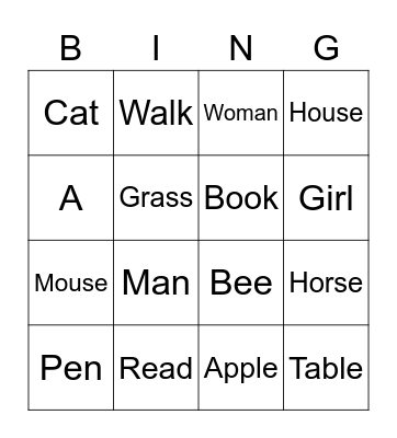 Bingo Card