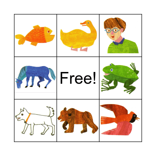 Brown Bear Bingo Card