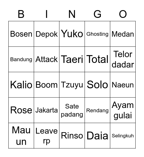 1LLTZUYU Bingo Card