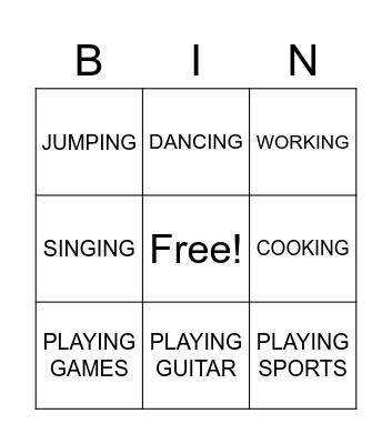 TALENTS BINGO Card