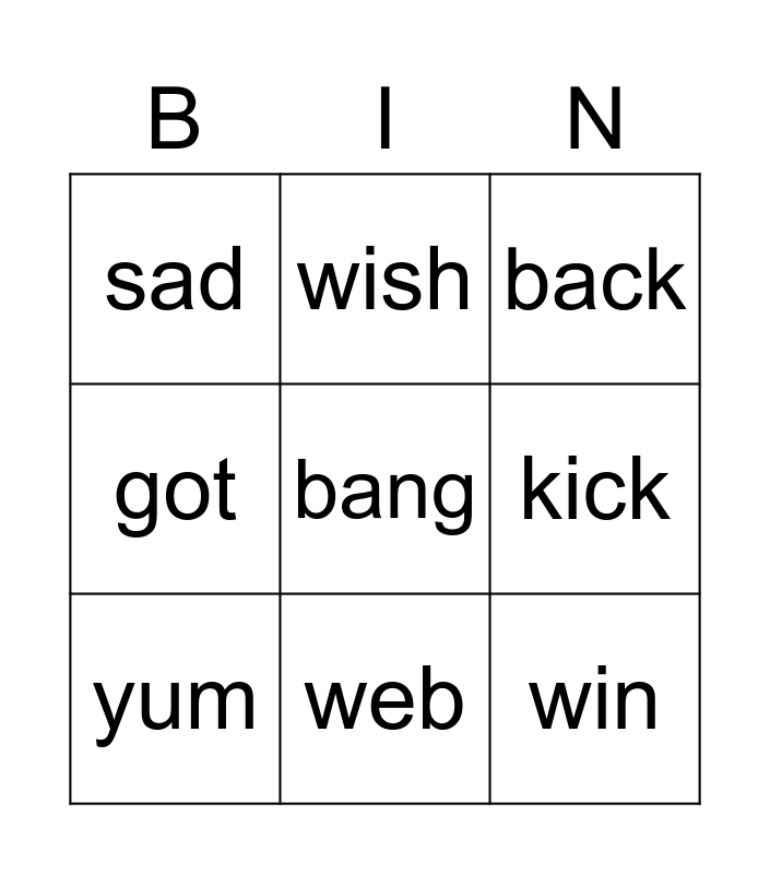 set-1-green-words-3-bingo-card