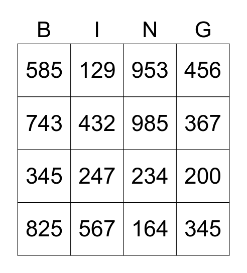 Taxo Bingo Card