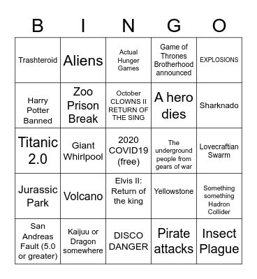 COVID Bingo Card