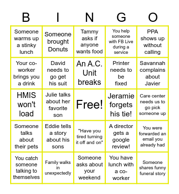 September Bingo! Bingo Card