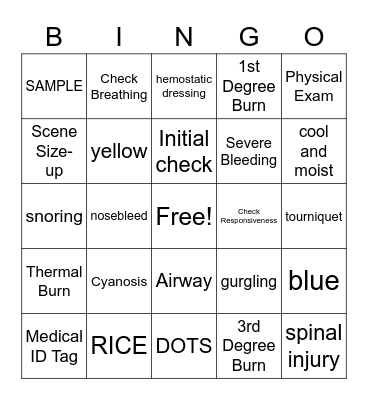 BINGO Card