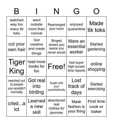 Back to School Bingo! Bingo Card