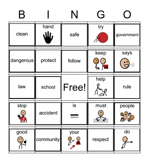 September Vocabulary-Intermediate Bingo Card