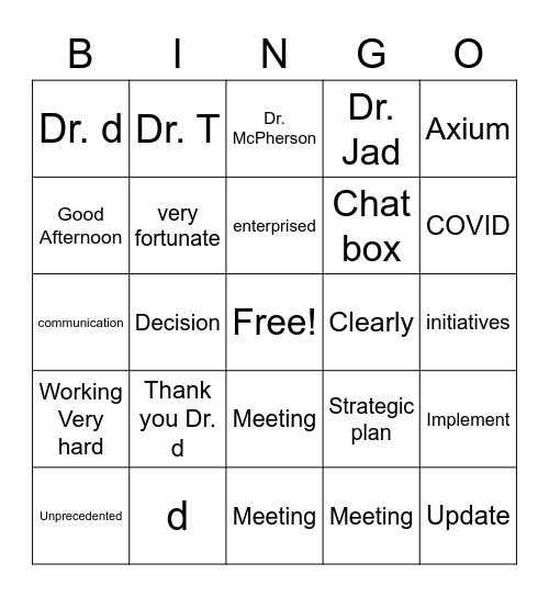 Bingo Card