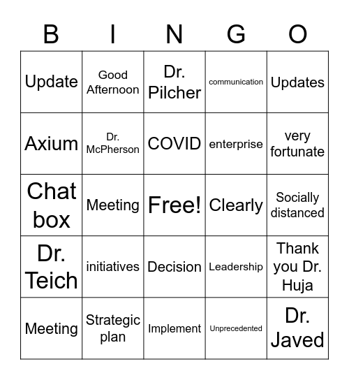 Bingo Card