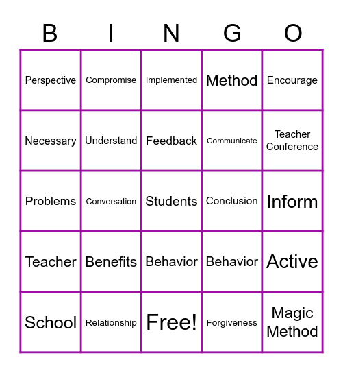 Book Studies Bingo Card