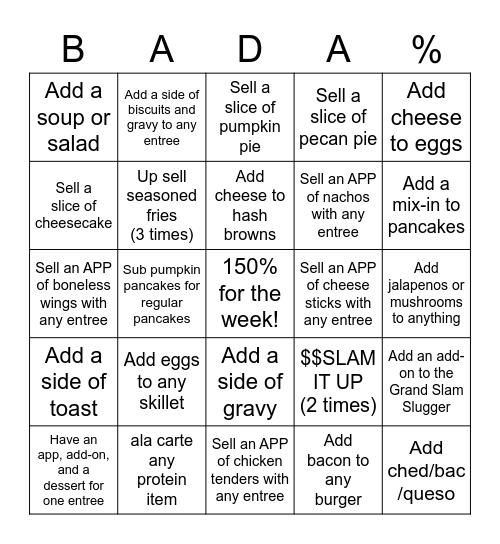 BADA% Bingo Card